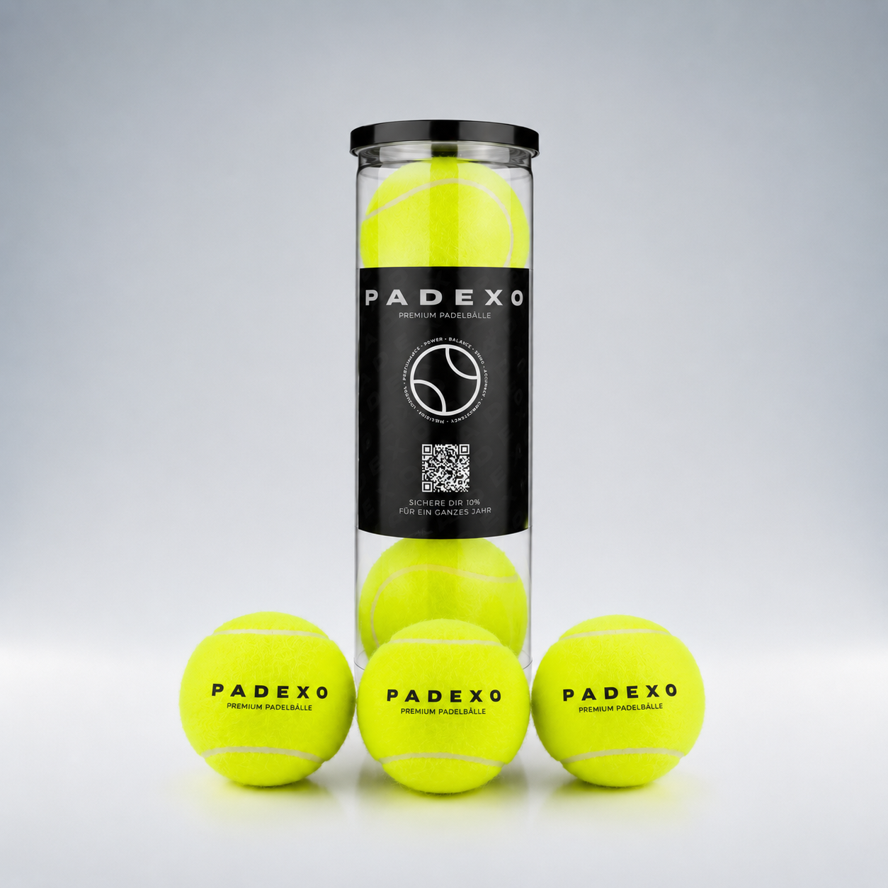 3 Padexo Padelbälle - 57% Wollanteil